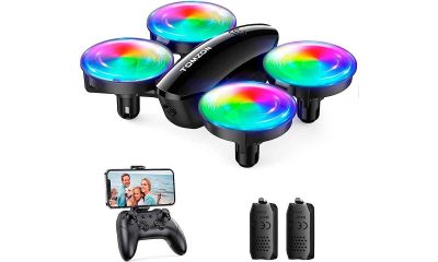 Tomzon-A23W-Mini-Drone-con-Cámara-para-Niños,-1080P-Dron-con-Luz-LED,-3D-Flips