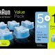 Braun-Clean&Renew-Cartuchos-De-Recarga-Para-Afeitadora-Eléctrica-Hombre,-5+1-Unidades,-Compatibles-Con-Todos-Los-Centros-SmartCare-Y-Clean&Charge