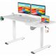 Dripex-Escritorio-Elevable-Electrico-160x75x71-117-cm-Standing-Desk-Escritorio-Ajustable-en-Altura-con-Tablero-Funcion-de-Memoria-y-Anticolision-Blanco