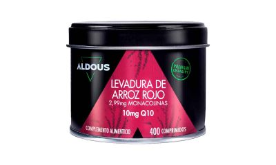 Levadura-de-Arroz-Rojo-con-Coenzima-Q10-400-comprimidos-2,99-mg-de-Monacolina-pura-Función-Normal-del-Corazón-Controla-el-colesterol-Libre-de-Citrinina-Más-de-1-Año.