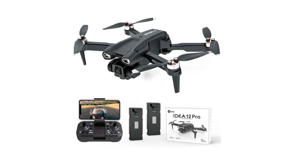 12PRO-Drones-con-Cámara-Motor-Brushless-Drone-para-Principiantes-y-Adultos-Motorizado-Ajustable-135°-Camara-1080P-HD-2-Cámaras-Dron-5G-WIFI-FPV-Plegable-RC-Quadcopter-Mantener-Altitud-2-Baterías