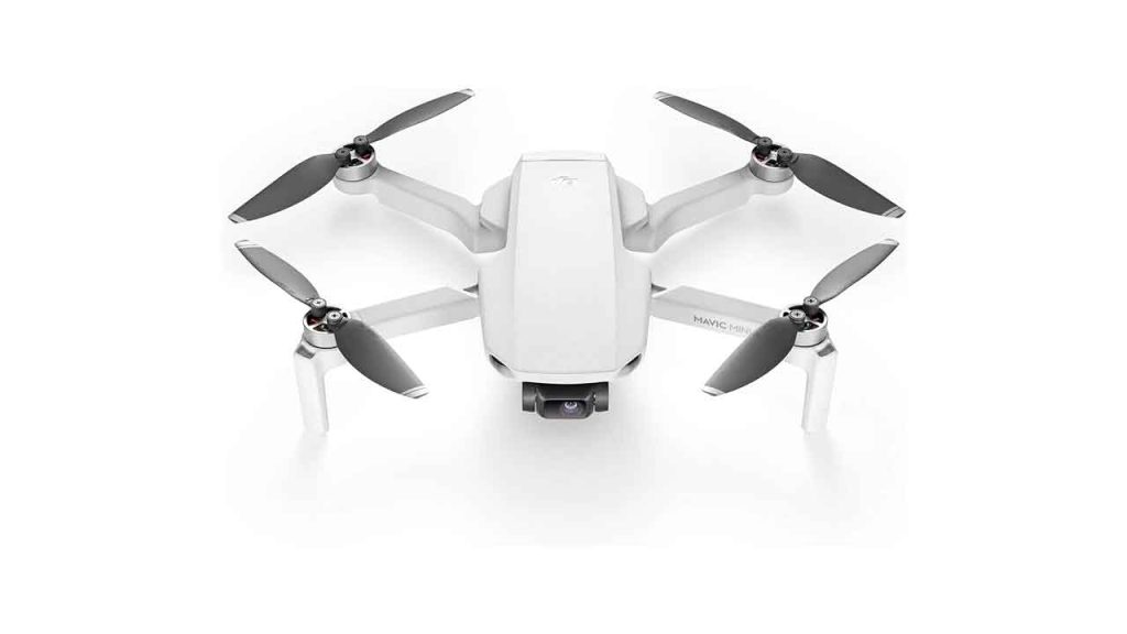 DJI---Drone-Mavic-Mini-de-cuatro-hélices-con-cámara-2.7K-con-cardán-de-3-ejes,-GPS,-tiempo-de-vuelo-de-30-minutos