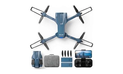 F406-Drone-con-Cámara-para-Adultos,-Drones-Plegable-1080P-HD-FPV,-Lente-Ajustable-de-135°,Cuadricóptero-RC-con-Altitude-Hold-y-Modo-Sin-Cabeza-para-Principiantes,-3D-Flips,-2-Baterías-Modulares