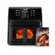 COSORI-Freidora-de-Aire-6,2L-con-Ventana-y-Iluminación-Interior,-reidora-sin-Aceite-con-12-Programas,-80+-Recetas-Creadas-por-Chef-en-Español,-75-205℃,-Pantalla-Táctil-LED,-Negra,-P652