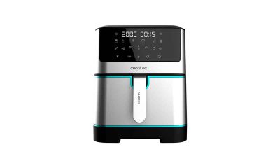 freidora de aire Cecotec-Freidora-de-Aire-sin-Aceite-de-8-L-Cecofry-Supreme-8000-Air-Fryer.-1800-W,-Panel-Táctil,-30º-200-ºC,-10-Modos-Preconfigurados,-Pre-heat,-Alerta,-Acabados-en-Acero-Inoxidable