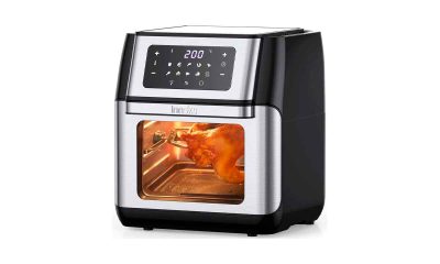 Innsky-Freidora-sin-Aceite-10L,-1500W-Freidora-Aire-con-10-Programas,-Air-Fryer-con-6-Accesorios,-Horno-Aire-Caliente,-Deshidratar,-Pantalla-LED-Táctil,-Temporizador,-con-Recetas