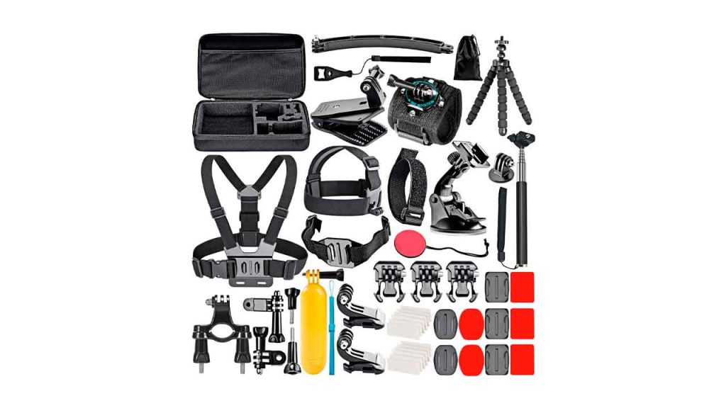 NEEWER-Kit-de-Accesorios-para-Cámara-de-Acción-50-en-1-Compatible-con-GoPro