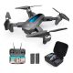 DEERC-D10-Drone-con-Cámara-para-Adultos-2K-5G-FPV-Vídeo-en-Vivo,-Dron-Plegable-con-2-Baterías-para-Adultos-o-Niños,-Control-de-Gestos,-Modo-sin-Cabeza,-RC-Quadcopter-para-Principiantes