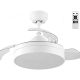 Ventilador-con-Luz-Lámpara-LED-72W-Ventilador-Invisible-Ultra-Silencioso-con-Mando-a-Distancia-y-Palas-Retráctiles-Φ52-H40cm-Decoración-Luz-Fría-Neutra-Cálida