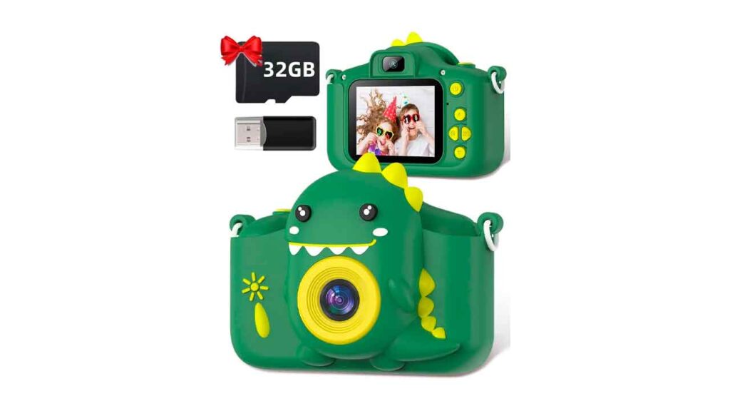Gofunly-Cámara-Digital-para-Niños,-1080P-2,0-HD-Camara-Fotos-Infantil-con-32GB-Tarjeta,-Camara-de-Fotos-para-Niños-de-3-12-Años,-Selfie-Video-Cámara-Infantil-Regalos-Ideales-para-Niños-y-Niñas