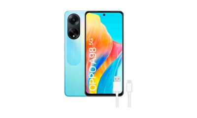OPPO-A98-5G-–-Smartphone-Libre,-8GB+256GB,-Pantalla-6,7”,-Cámara-64+2+32MP,-Cámara-Microscopio,-Android,-Batería-5000mAh,-Carga-Rápida-67W---Azul