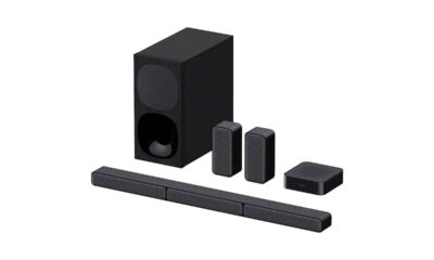 Sony-HT-S40R---Barra-de-Sonido-5.1-(Sistema-de-Cine-en-Casa,-Altavoces-Traseros-Inalámbricos,-600-W,-Dolby-Digital,-Bluetooth,-Sonido-Envolvente),-Negro