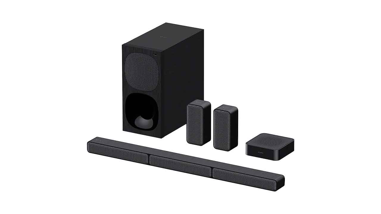 Sony-HT-S40R---Barra-de-Sonido-5.1-(Sistema-de-Cine-en-Casa,-Altavoces-Traseros-Inalámbricos,-600-W,-Dolby-Digital,-Bluetooth,-Sonido-Envolvente),-Negro