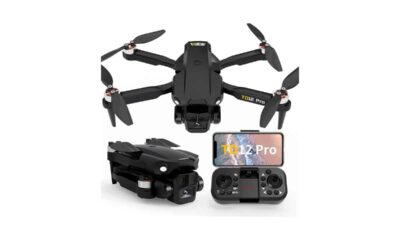 Toladrone-Drones-con-Camara-1080P,-FPV-Dron-con-Motor-sin-Escobillas-2-Cámaras-Motorizada-Ajustable-90-Plegable-Mini-Drone-RC-Quadcopter-para-Principiantes-TD12Pro