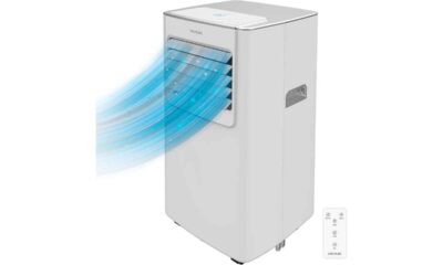 Cecotec-Aire-Acondicionado-Portátil-con-Mando-a-Distancia-ForceClima-7100-Soundless,-7000-BTU,-Pantalla-LED,-4-Modos,-2-Velocidades,-Cobertura-hasta-20-m2,-Kit-de-instalación-de-ventana-incluido