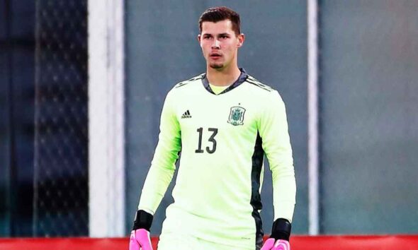Josep Martínez durante un partido con la selección española